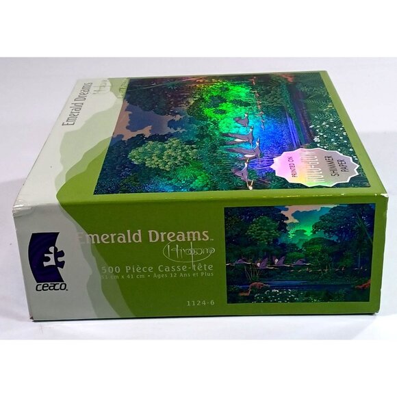 New  Hiro Isono Emerald Dreams 500 Pc Jigsaw Puzzle Ceaco Holographic Art  2005 - Picture 5 of 9